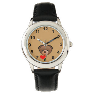Gullig nalle armbandsur