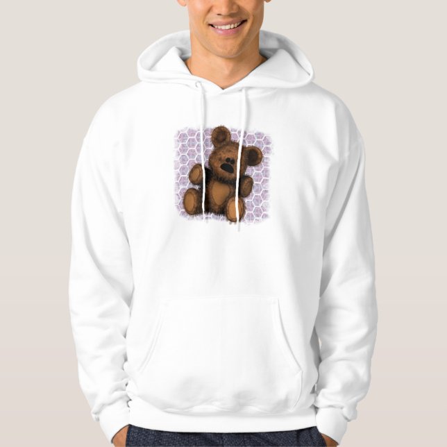 Gullig nalleskjorta hoodie (Framsida)