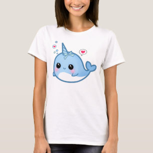 Gullig narwhal kawaiibebis tröja