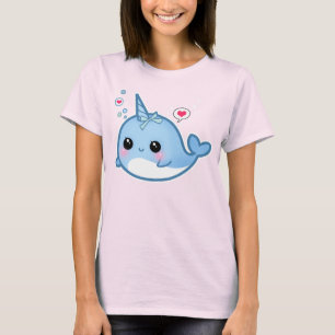 Gullig narwhal kawaiibebis tröja