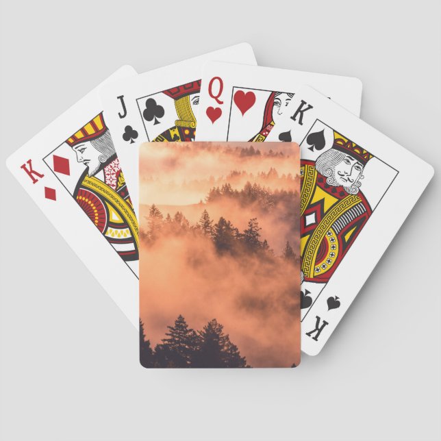 Gullig natur som leker kort casinokort (Baksidan)