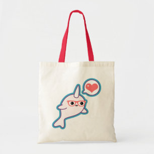 Gullig Nerd Narwhal Tygkasse