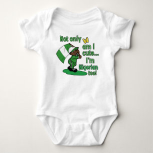 Gullig nigeriansk bebisdesign tee