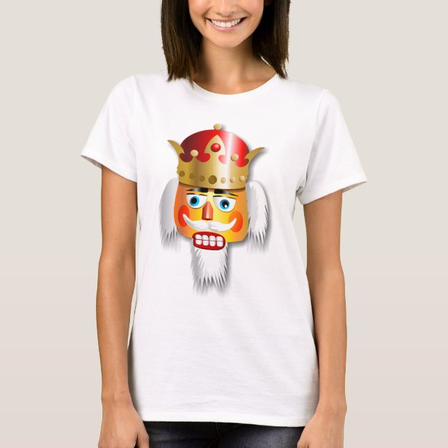 Gullig nötliknande nötknäpparekung tee shirt (Framsida)