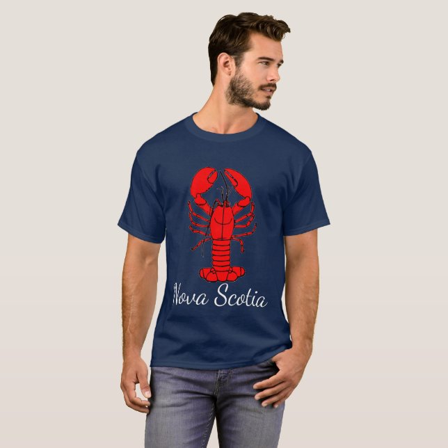 Gullig Nova Scotia hummerskjorta T Shirt (Hel framsida)