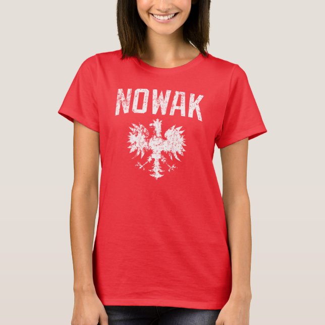 Gullig Nowak polsk örn Tee Shirt (Framsida)