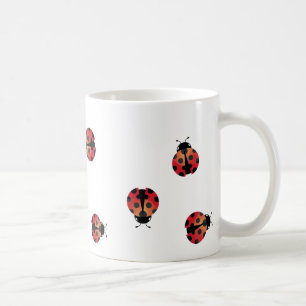 Gullig nyckelpiga kaffemugg