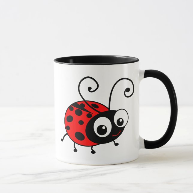 Gullig nyckelpiga mugg (Höger)
