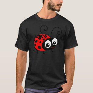Gullig nyckelpiga t-shirt