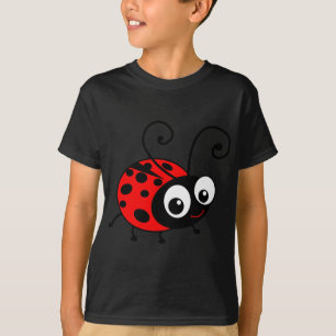Gullig nyckelpiga tee shirt