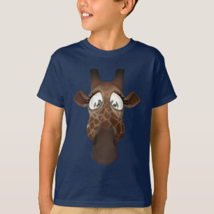 Gullig nyckfull giraff tee