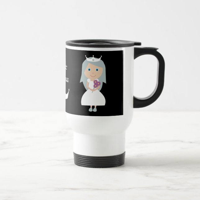 Gullig nykter Princess travel mug för svart & för Resemugg (Höger)