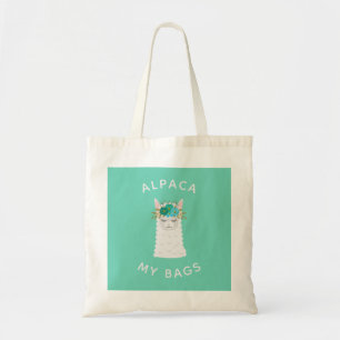 Gullig och moderiktig turkos för Alpaca Tygkasse