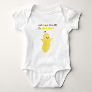 Gullig och rolig banan, för babyar t-shirt