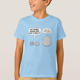 Gullig och rolig lite stenblock t shirt