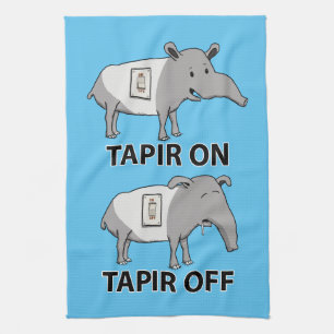 Gullig och rolig Tapir på Tapir av Kökshandduk