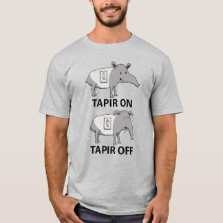 Gullig och rolig Tapir på Tapir av T Shirt