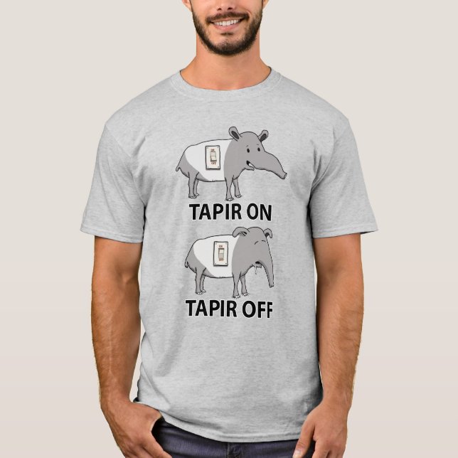 Gullig och rolig Tapir på Tapir av T Shirt (Framsida)