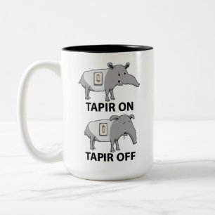 Gullig och rolig Tapir på Tapir av Två-Tonad Mugg