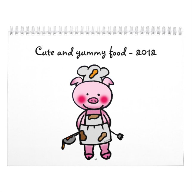 gullig och smaskig mat - 2012 kalender (Omslag)