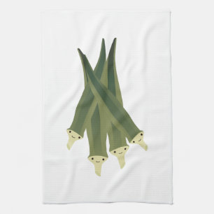 Gullig Okra Kökshandduk