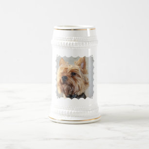 Gullig öl Stein för Yorkshire Terrier Sejdel