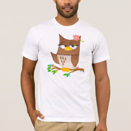 Gullig Olivia VonHoot tecknad på T-tröja Tee Shirt