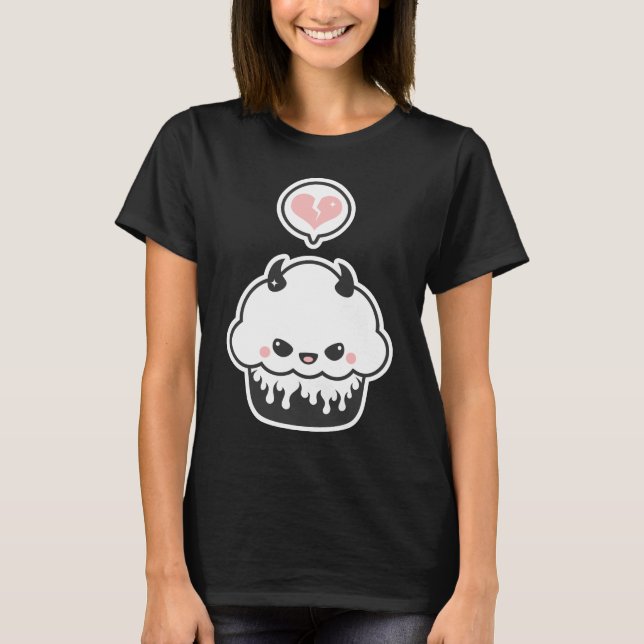 Gullig ond muffin tee shirt (Framsida)