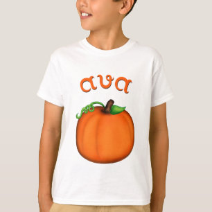 Gullig orange pumpa för Ava Tröja