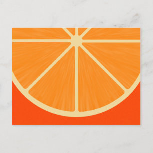 Gullig orange sSlicevykort Vykort