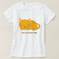 Gullig orange tabby katt