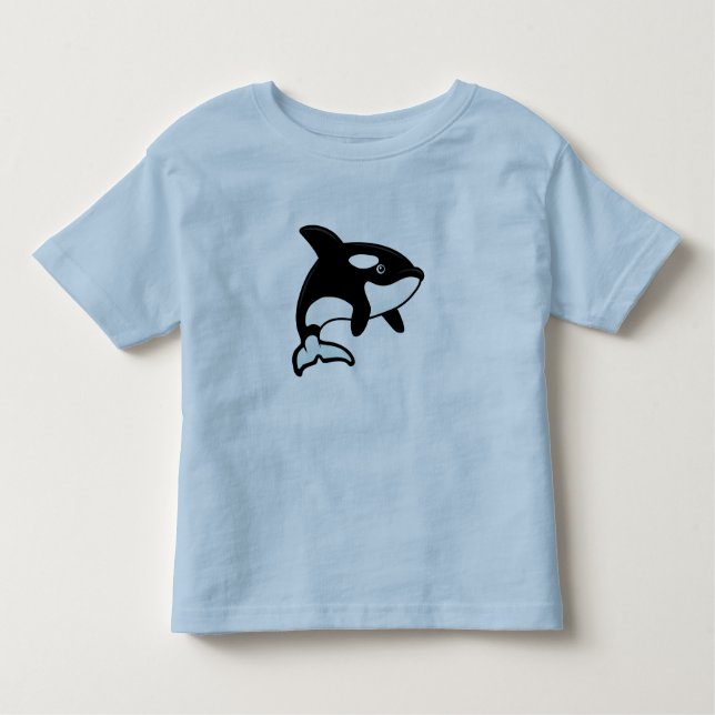 Gullig Orca/späckhuggare Tee Shirt (Framsida)