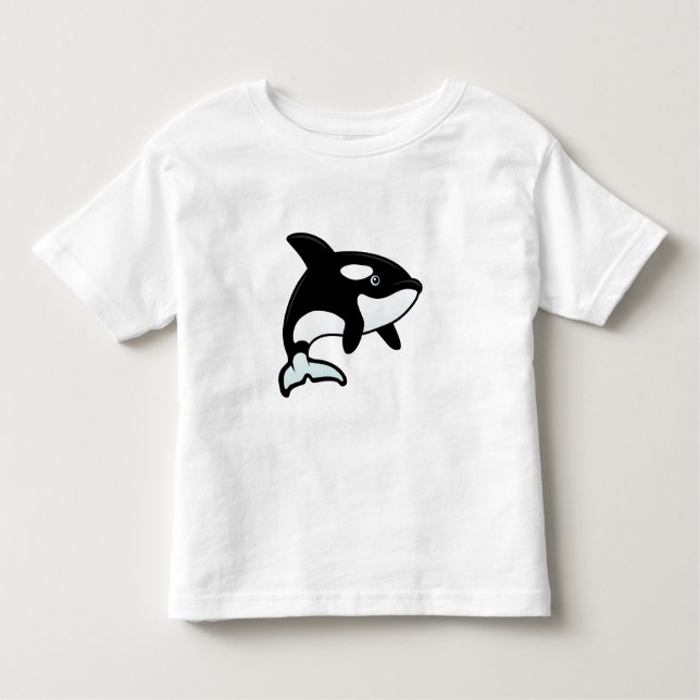 Gullig Orca/späckhuggare Tee Shirt (Framsida)