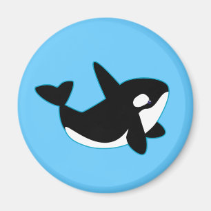 Gullig Orca (späckhuggaren) Magnet