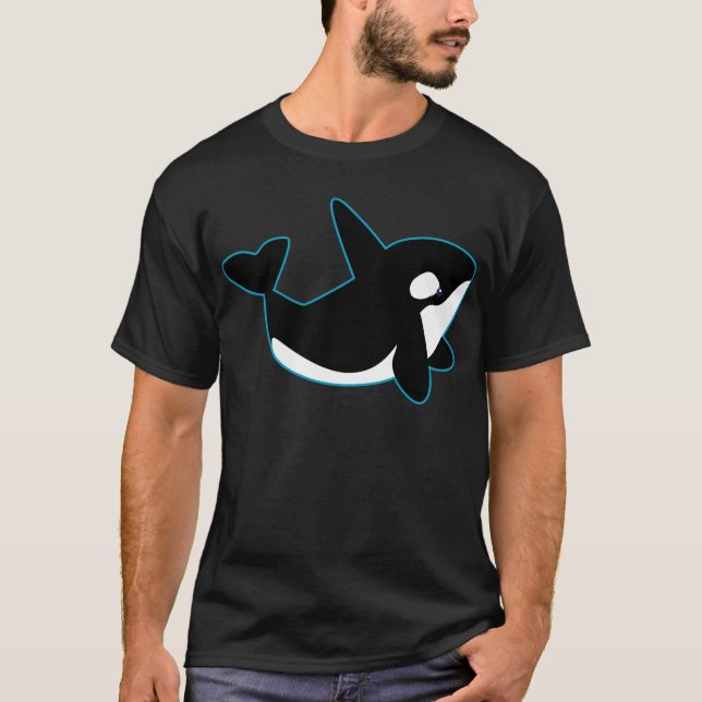 Gullig Orca (späckhuggaren) Tee (Framsida)