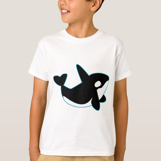 Gullig Orca (späckhuggaren) Tee Shirt (Framsida)