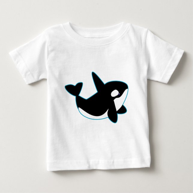 Gullig Orca (späckhuggaren) Tee Shirt (Framsida)