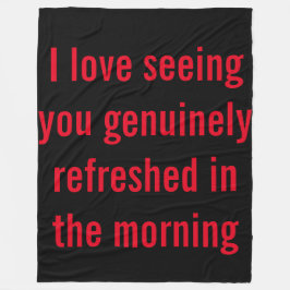 Gullig ordstävullfilt fleecefilt