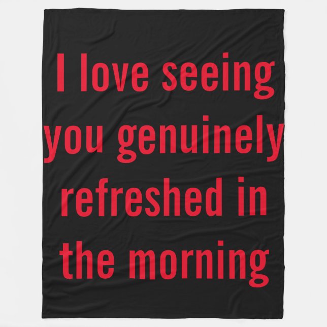 Gullig ordstävullfilt fleecefilt (Framsidan)