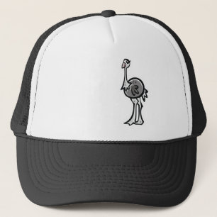 Gullig Ostrich; Coola Truckerkeps