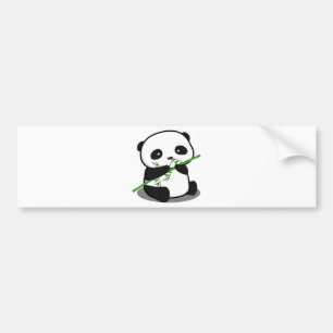Gullig Panda Bildekal