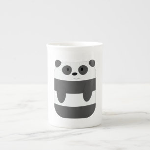 Gullig panda för gullig tecknad benporslin mugg