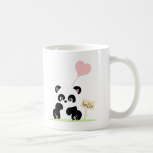 Gullig Panda Kaffemugg