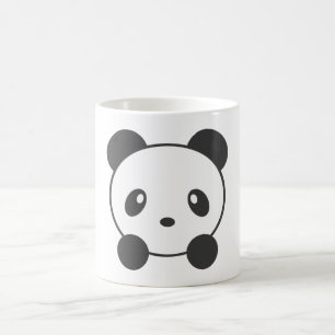 Gullig panda kaffemugg