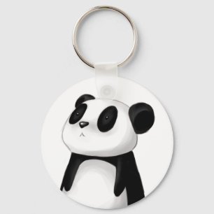 Gullig Panda Keychain Nyckelring