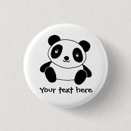 Gullig Panda Knapp