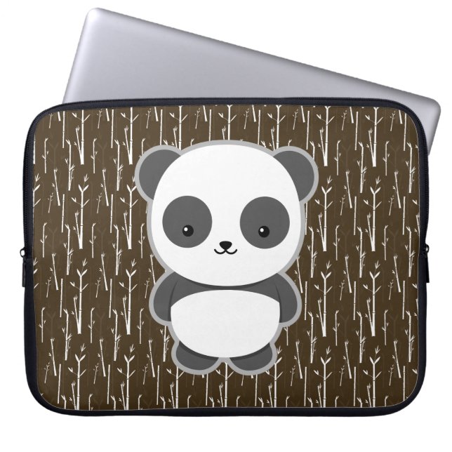 Gullig Panda Laptop Sleeve (Framsidan)