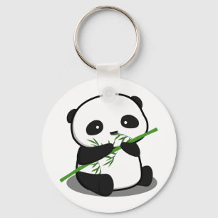 Gullig Panda Nyckelring