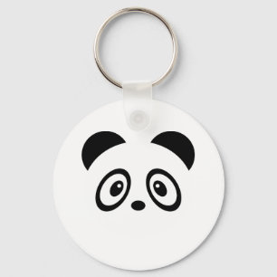Gullig panda nyckelring