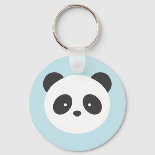Gullig panda nyckelring